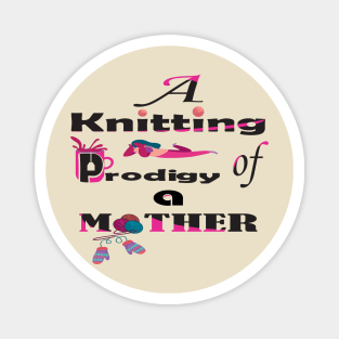 knitting mom lovers Magnet